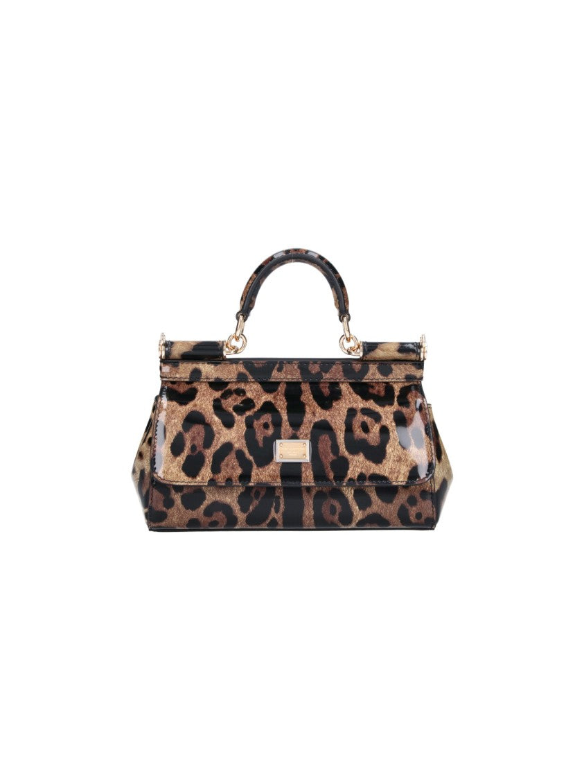 Dolce & Gabbana Sicily Multicolor Animalier Mini Calfskin Shoulder Bag