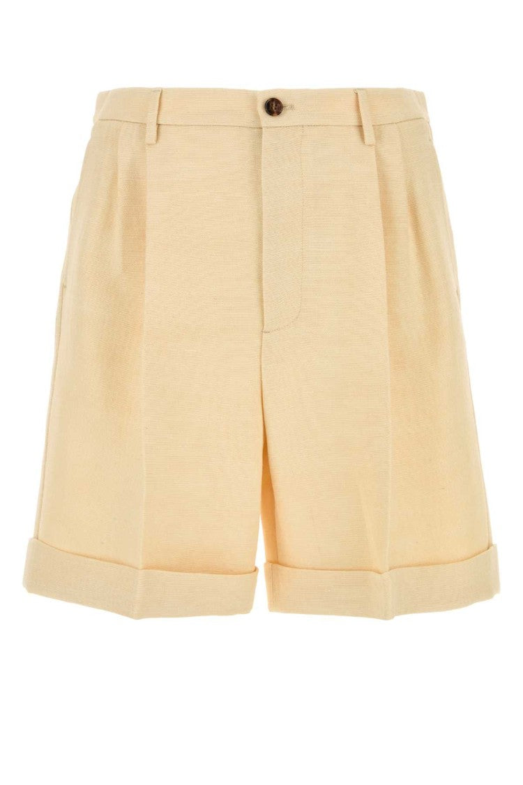 Valentino Garavani Cream Jute Bermuda Shorts