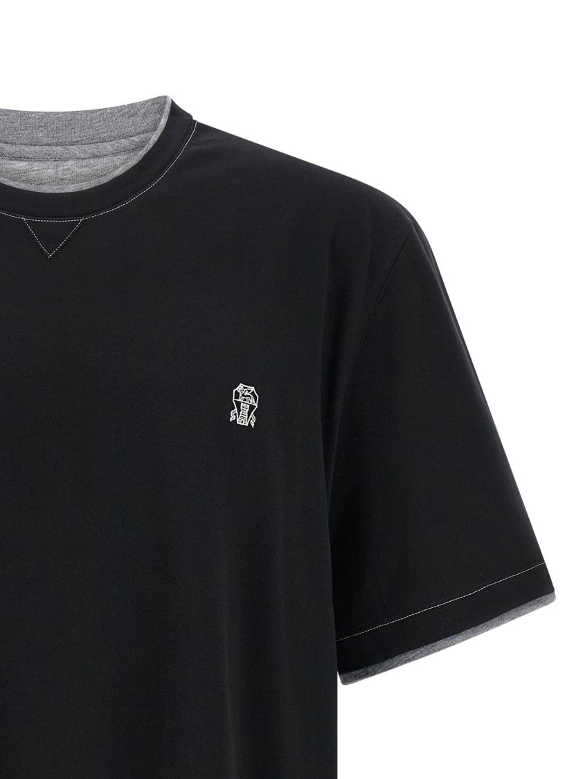 Brunello Cucinelli Double Layer T-Shirt