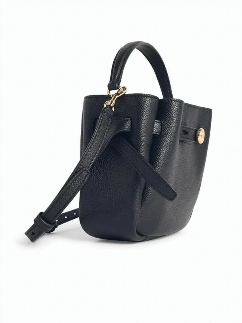 Tory Burch Structured Textured Cowhide Leather Bucket Bag