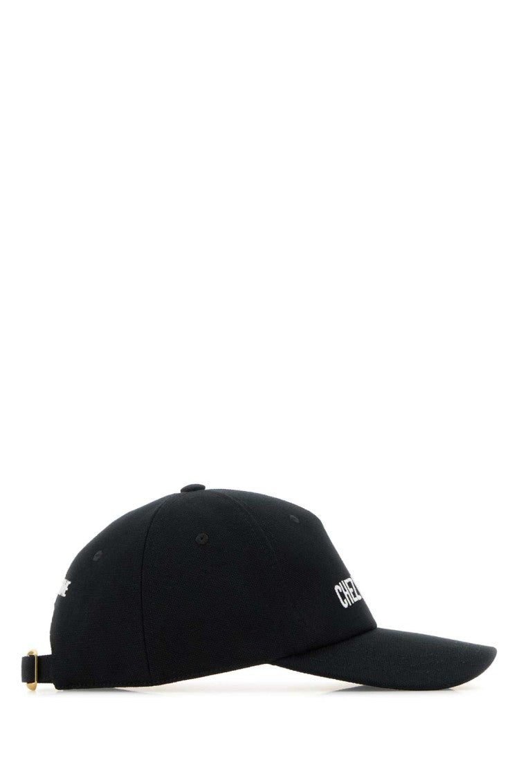 Valentino Garavani Midnight Blue Cotton Baseball Cap With Structured Design