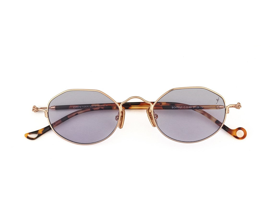Eyepetizer Gold Bokaap Tortoiseshell Octagonal Sunglasses