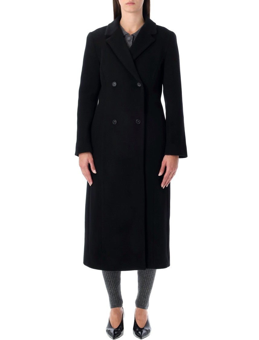 The Garment Clooney Black Wool Blend Coat