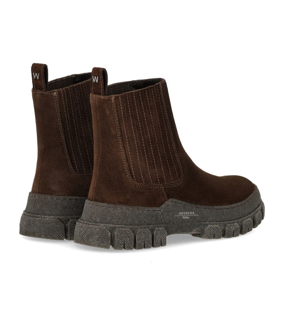 Max Mara Genepi Dark Brown Chelsea Boot