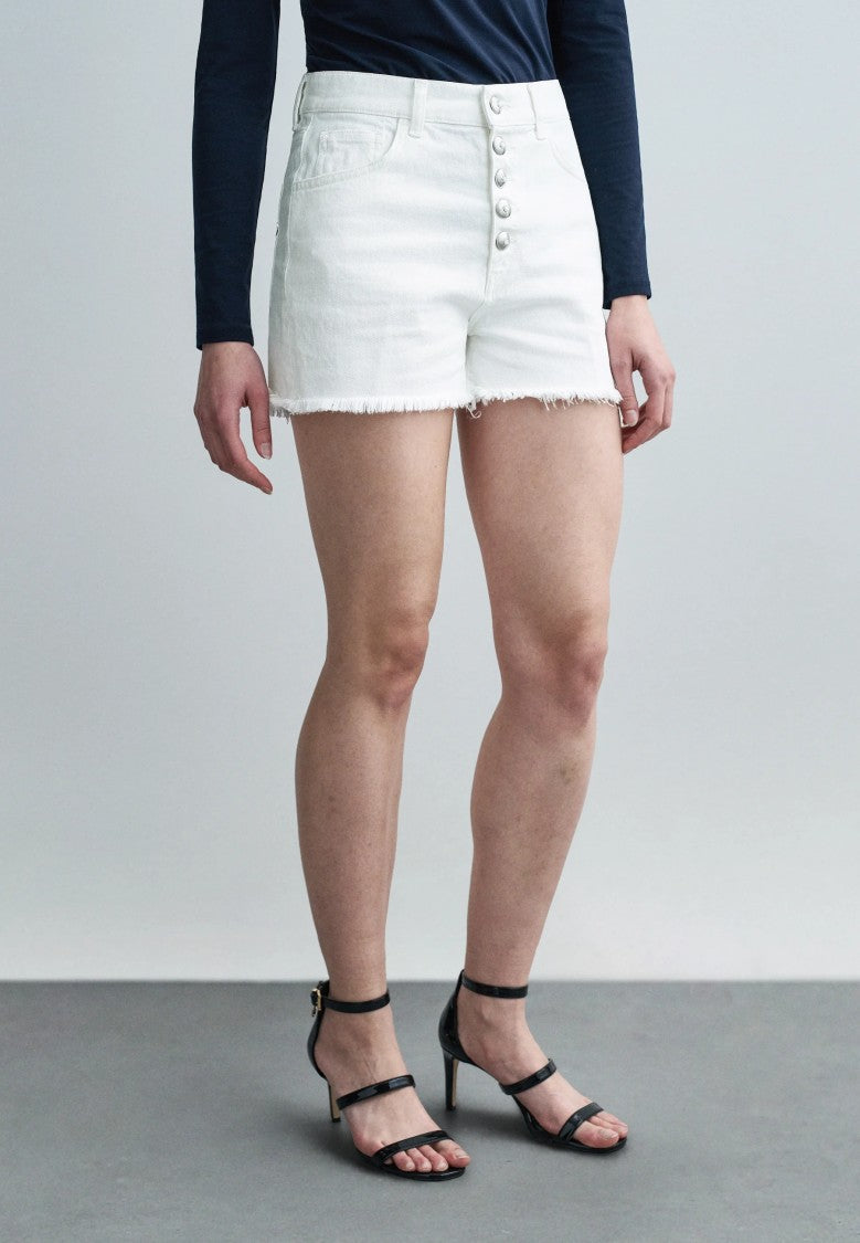 Dondup Latte Stella Bot Gioie Cotton Bermuda Shorts