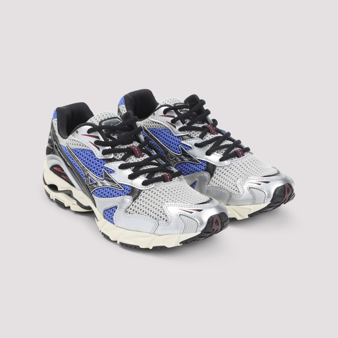 Mizuno Wave Rider 10 Sport Daddling Blue Leather Sneakers
