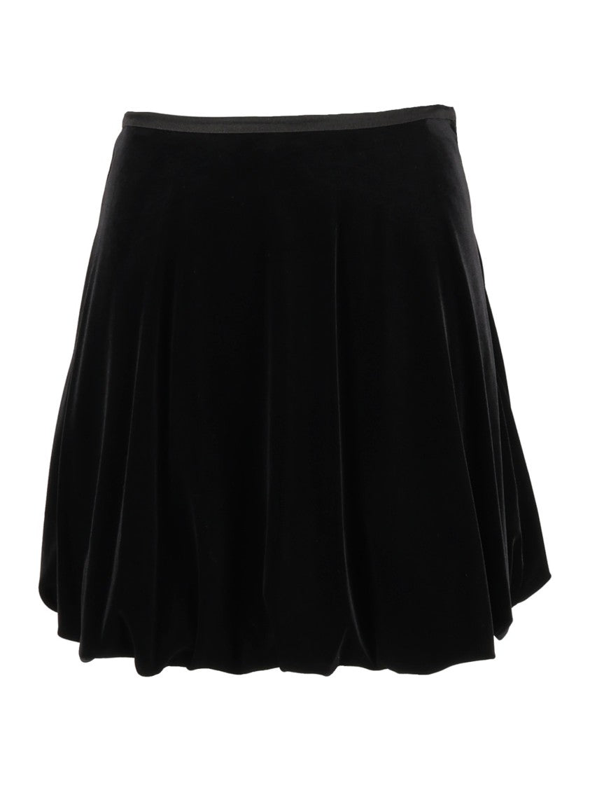Emporio Armani Voluminous Velvet Mini Skirt