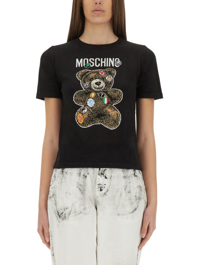 Moschino Teddy Bear Knit Top