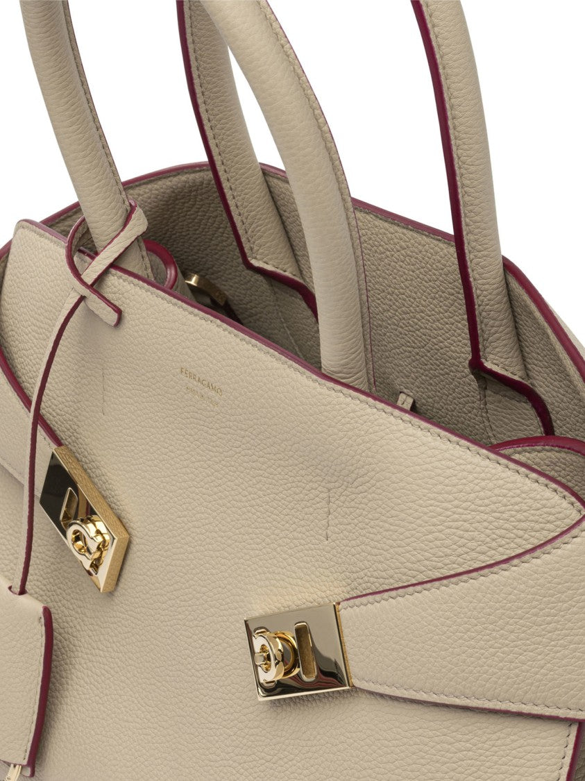 Ferragamo Textured Leather Shoulder Bag