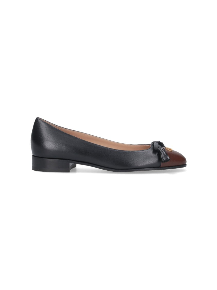 Valentino Garavani "Valet Du Roi" Ballet Flats – Black