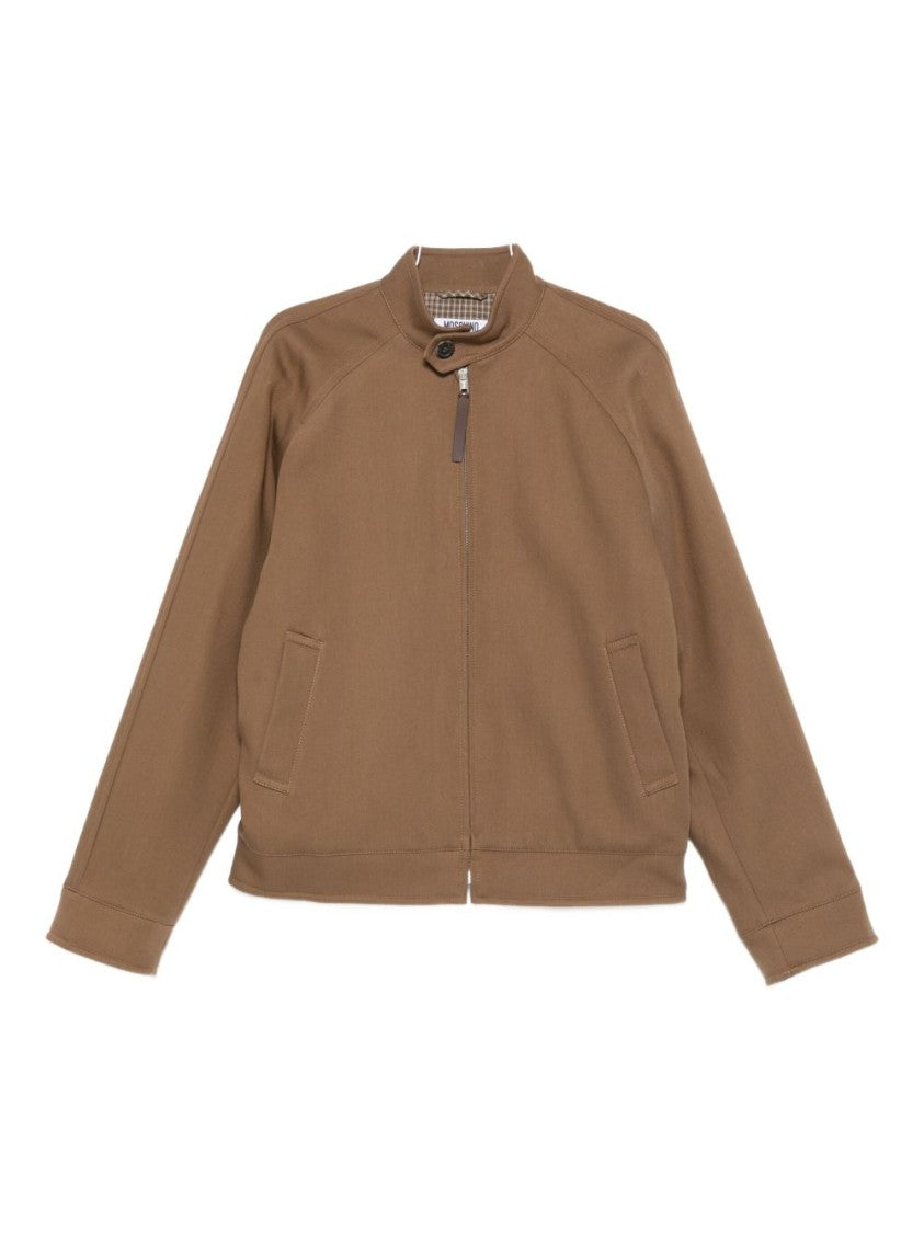 Moschino High Neck Cotton Jacket