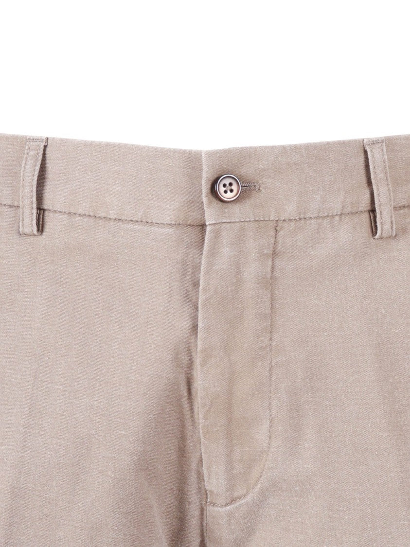 Berwich Beige Classic Tailored Shorts