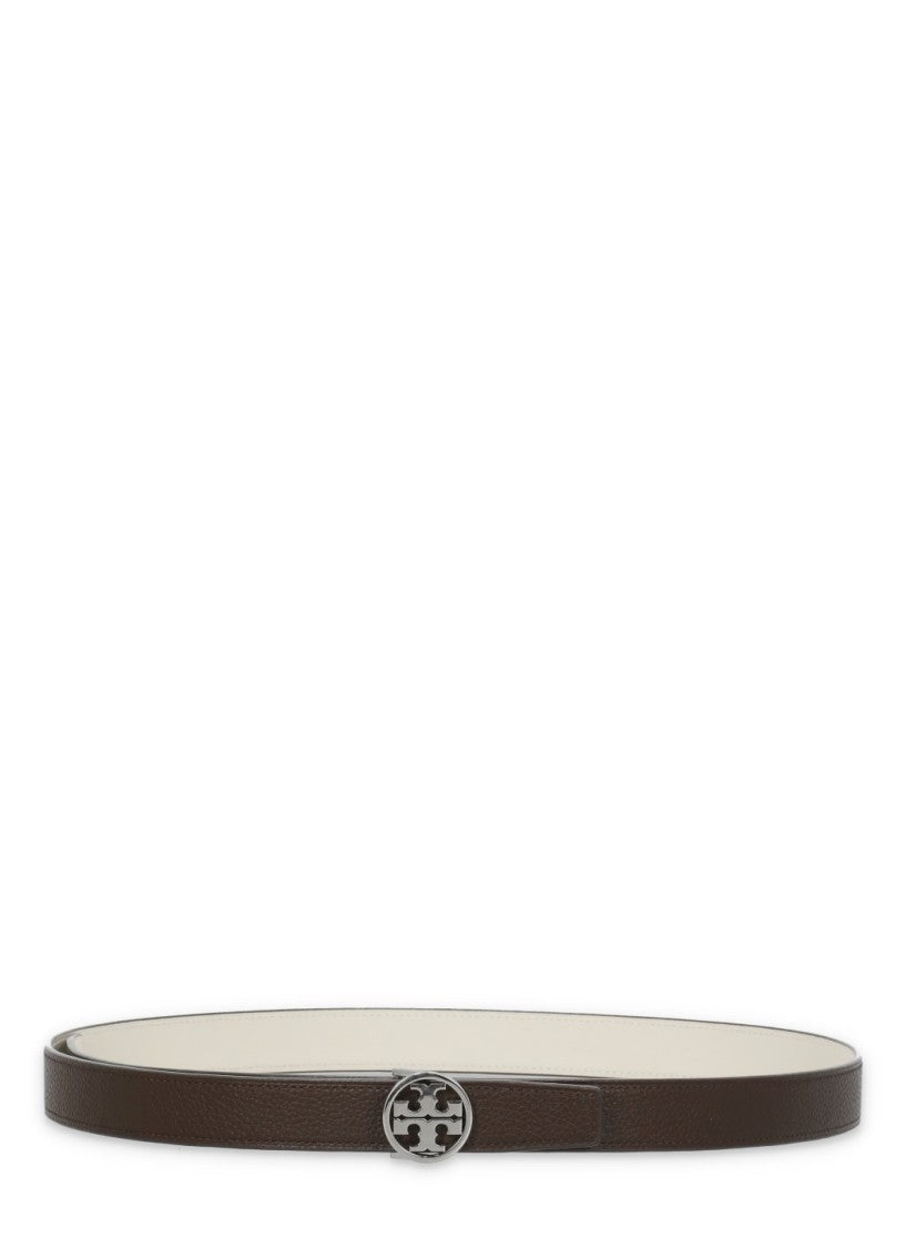 Tory Burch Brown Miller Reversible Leather Belt