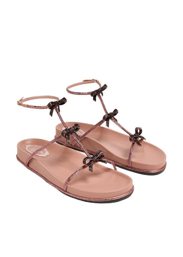 René Caovilla Petra Sandals With Bow
