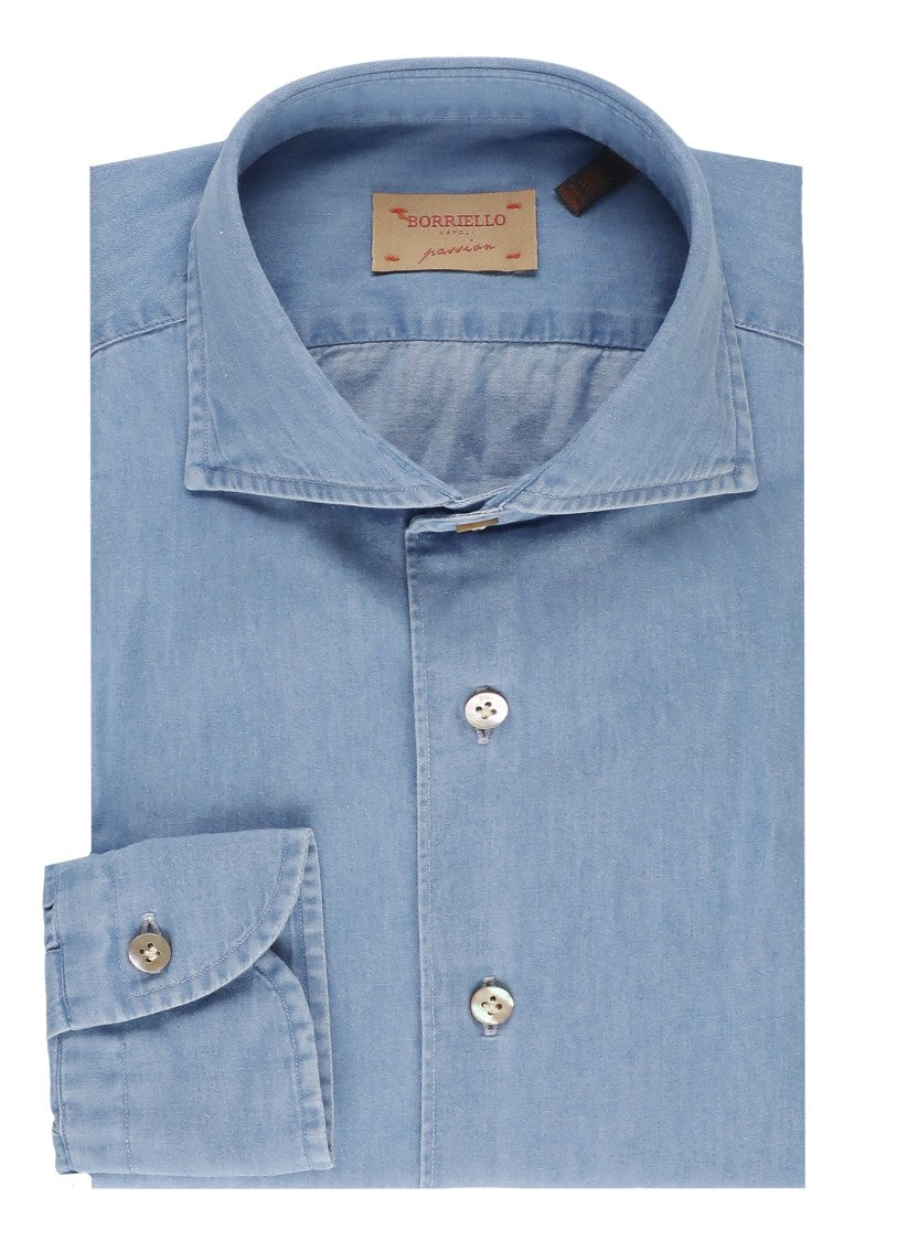 Borriello Light Blue Classic Collar Shirt