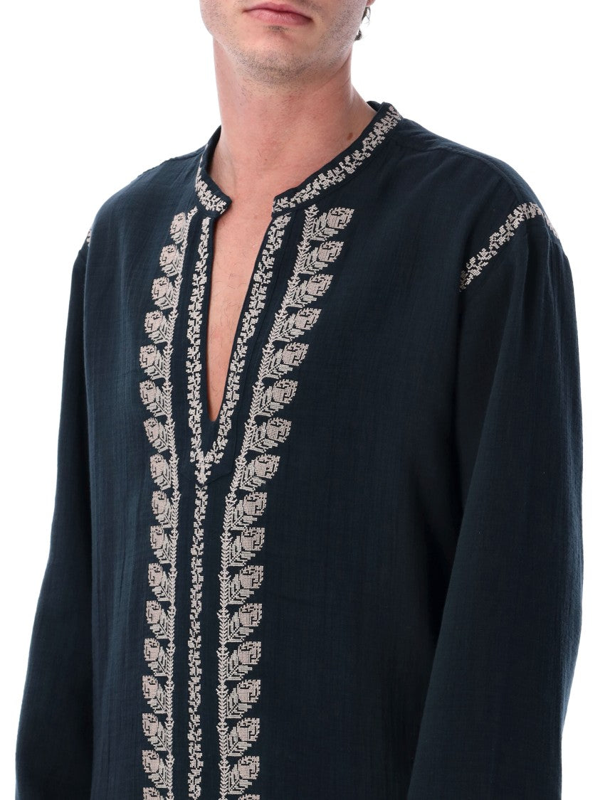Isabel Marant Marant Cizalie Embroidered Cotton Shirt