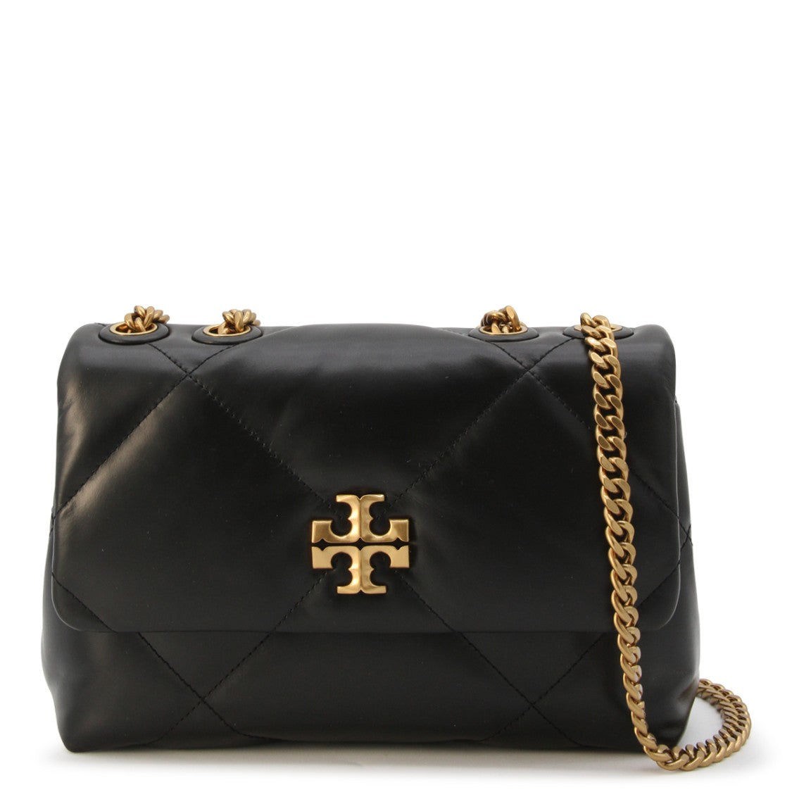 Tory Burch Black Leather Kira Shoulder Bag