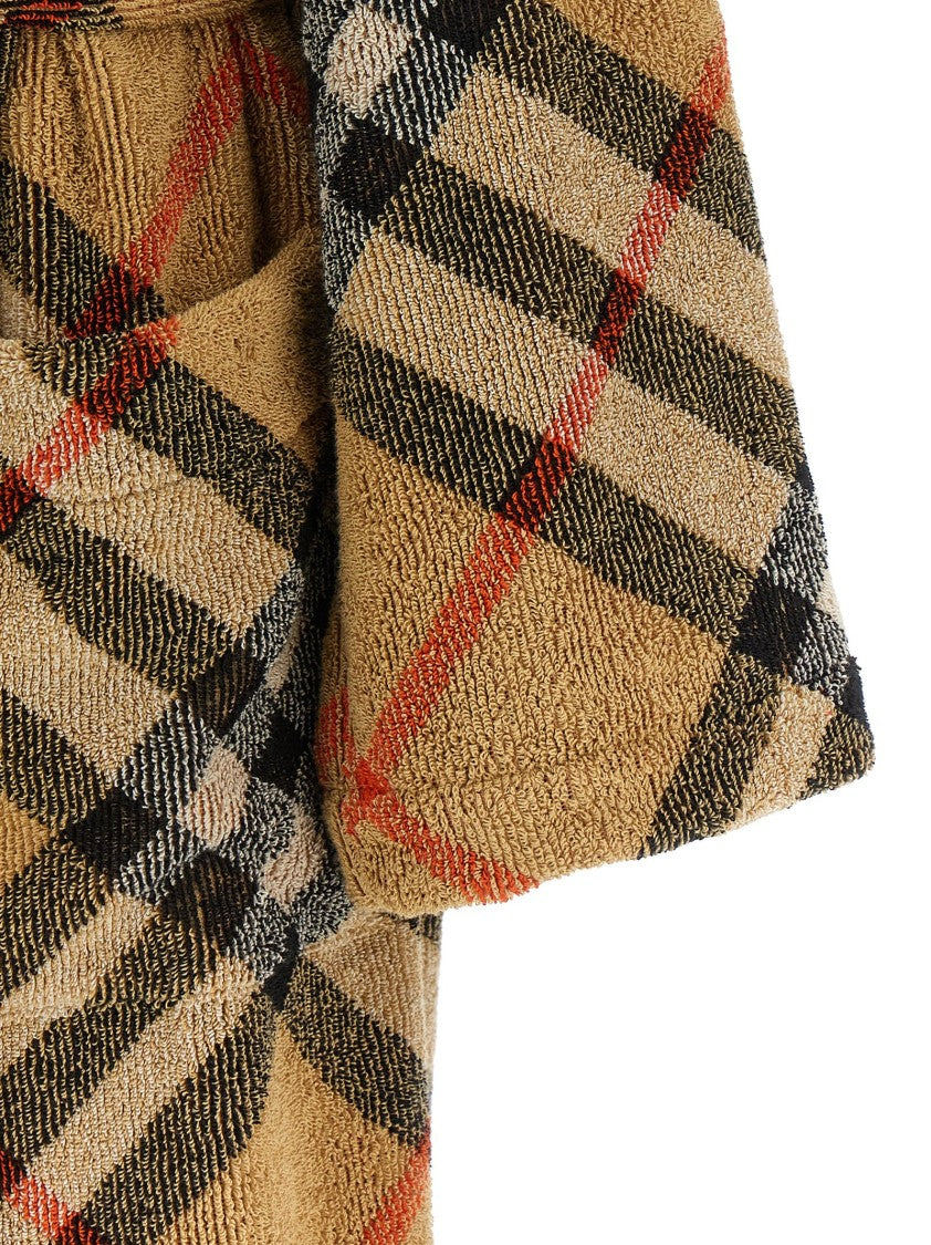 Burberry Check Cotton Bathrobe