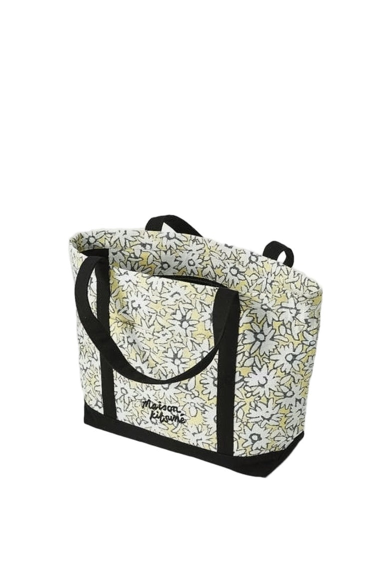 Maison Kitsuné Medium Floral Pattern Tote Bag