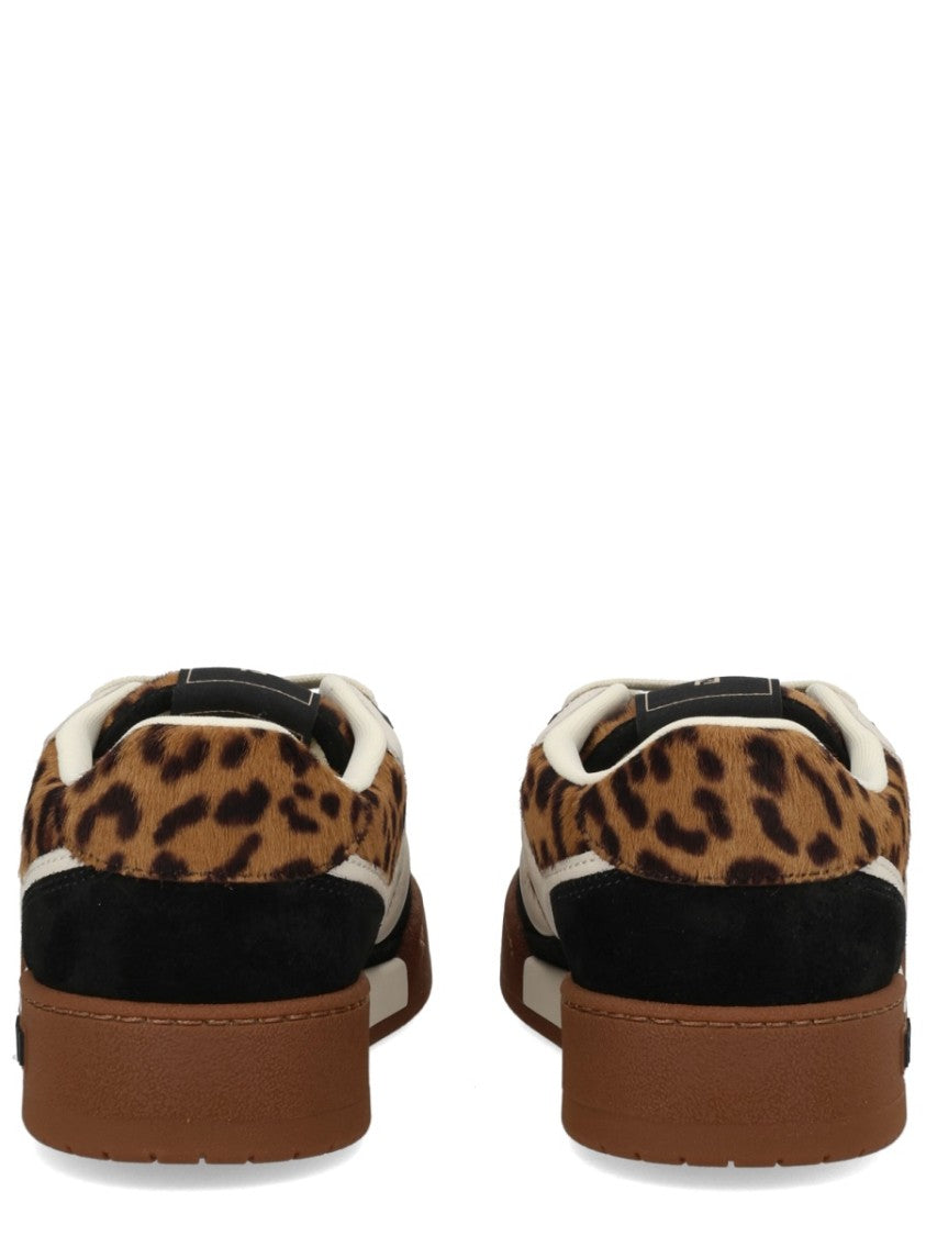 Fendi Leopard Fendi Match Suede Sneakers