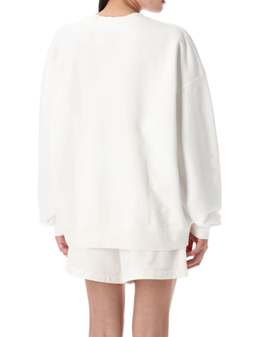 Anine Bing Miles Framed Monogram Sweatshirt