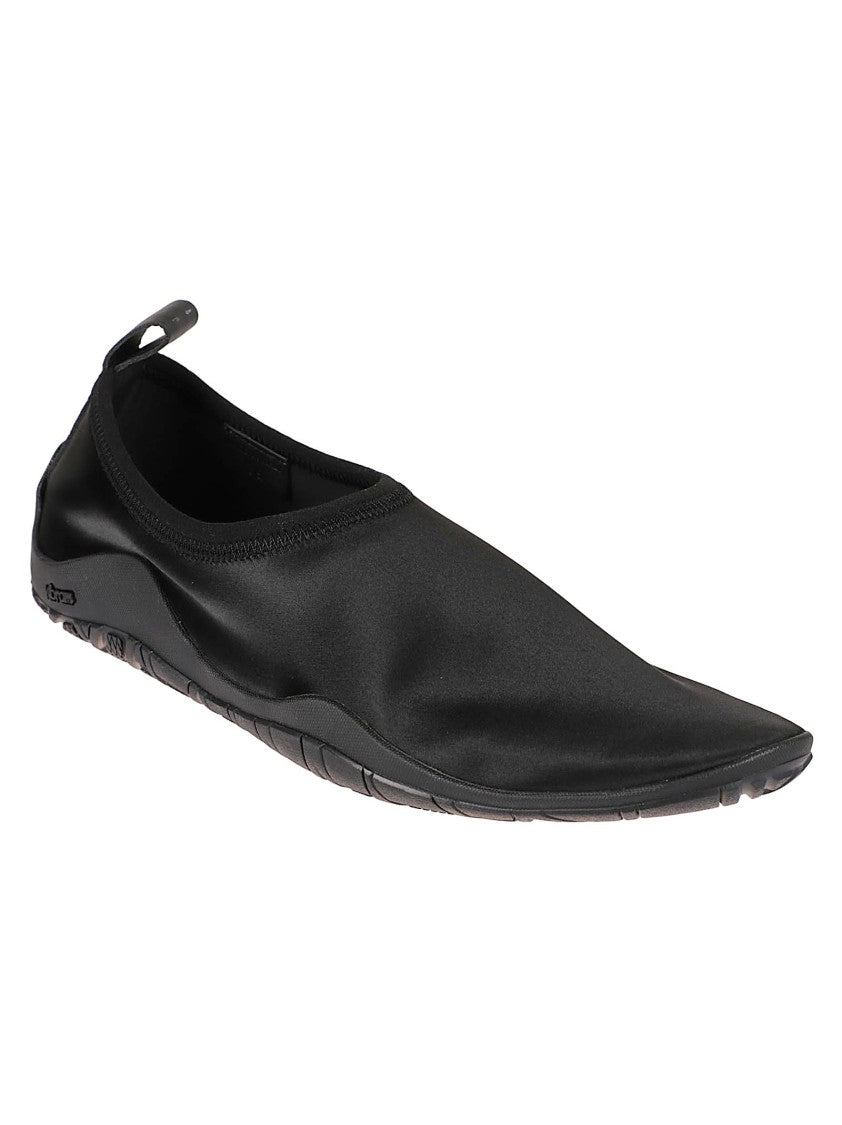 Jil Sander Streamlined Black Slip-On Shoes With Minimalist Design