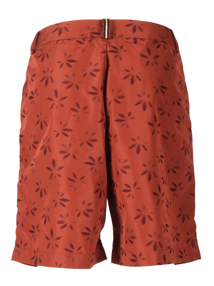 K-Way Jacquard Tailored Floral Motif Shorts