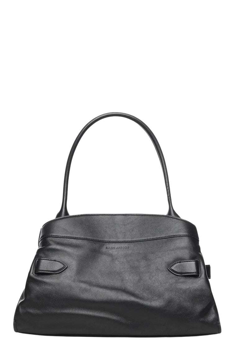 Marc Jacobs Black The Satchel Double-Compartment Leather Shoulder Bag