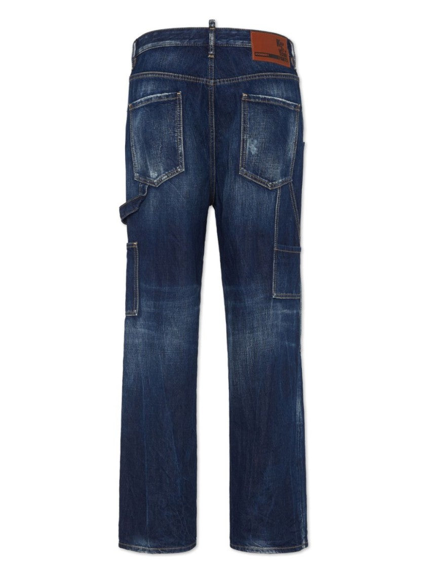 Dsquared2 Navy Denim Trousers
