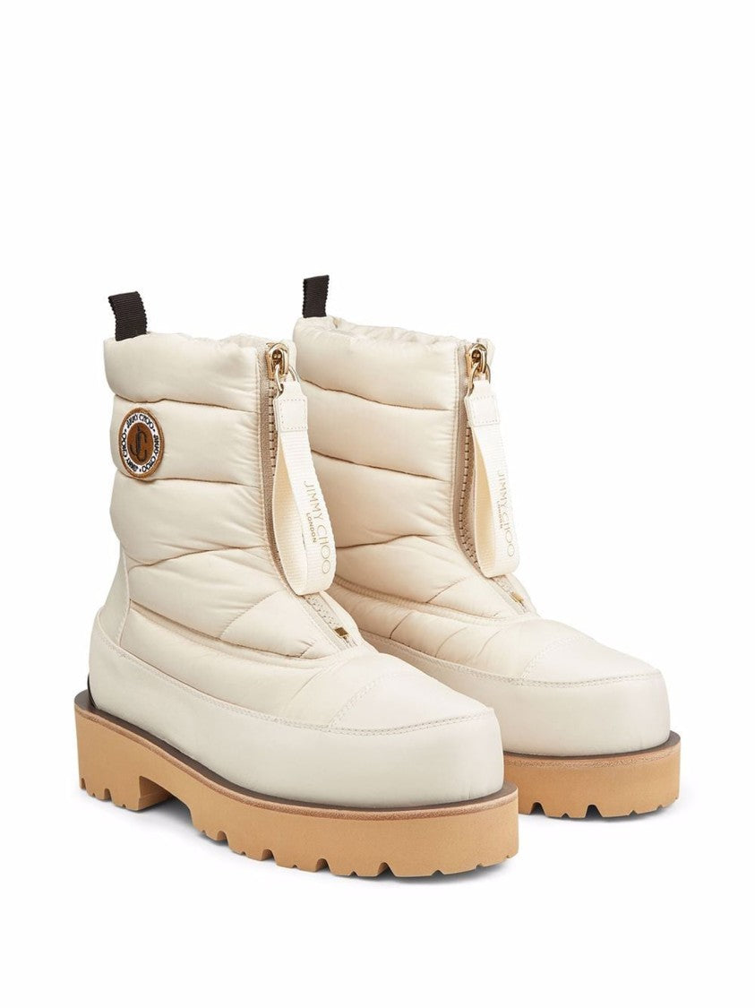 Jimmy Choo Padded Ankle Boots With Distinguished Logo