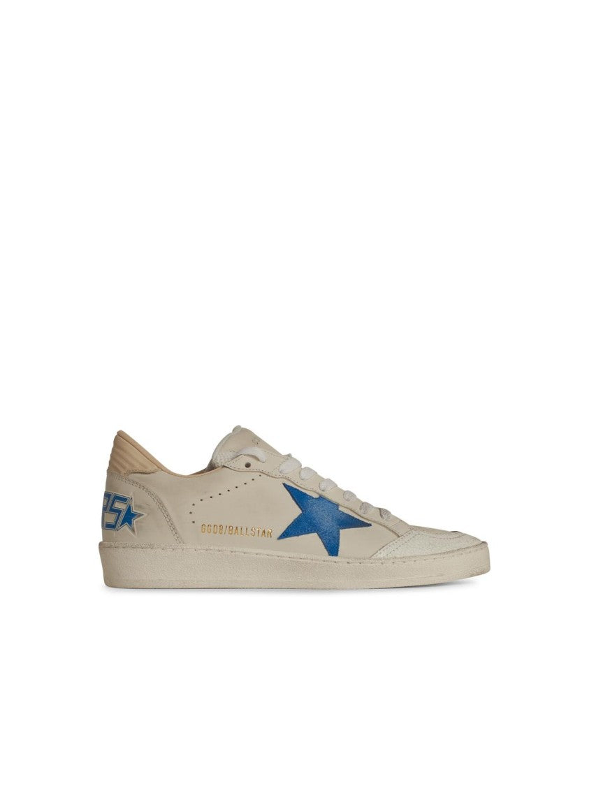 Golden Goose 'Ball Star' White Leather Sneakers