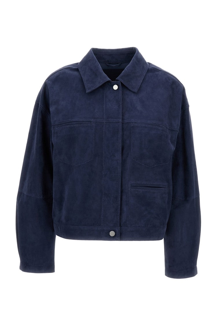 Desa 1972 Tailored Blue Jacket With Smooth Texture
