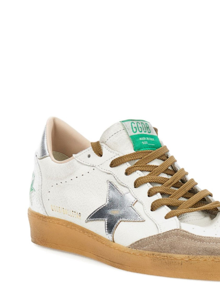 Golden Goose Low-Top Sneakers With Silver Star Accents