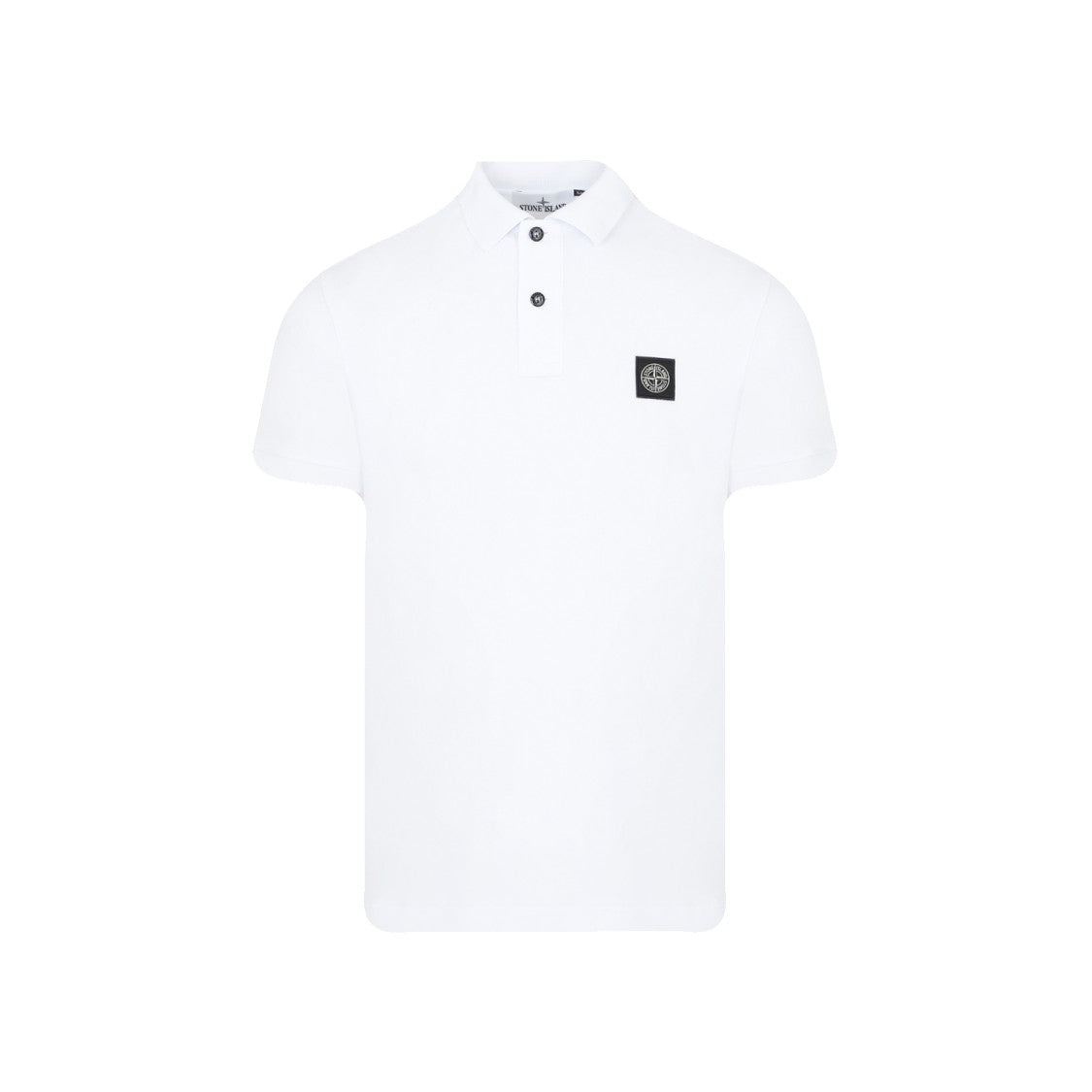 Stone Island White Cotton Polo