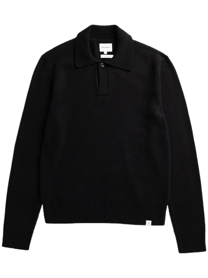 Norse Projects Restinge Merino Lambswool Long-Sleeve Polo Shirt