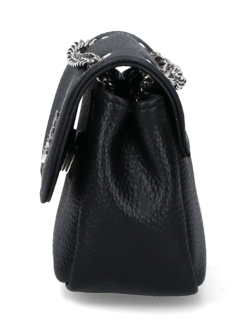 Vivienne Westwood Compact Black Wallet With Design And Smooth Finish