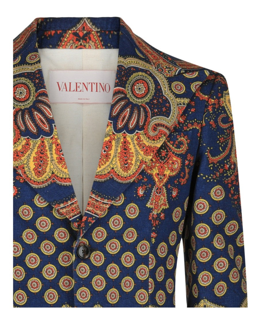 Valentino "Voyage Imaginaire" Single Breasted Blazer