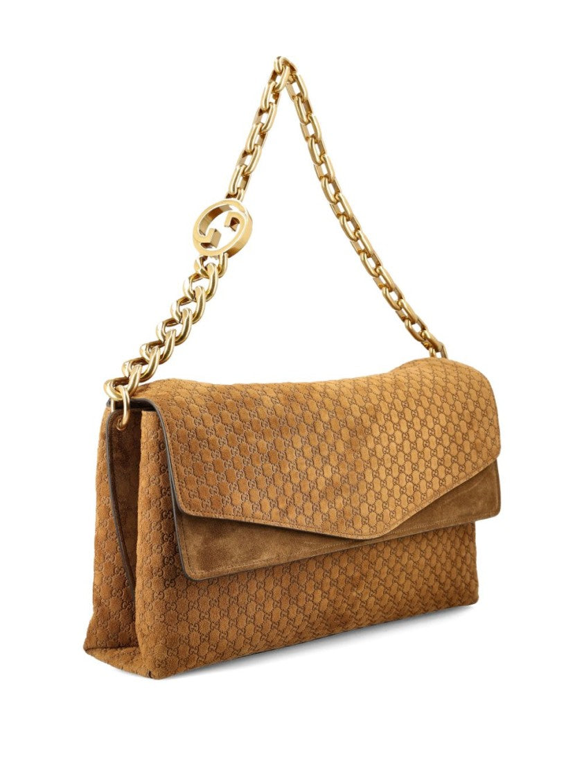 Gucci Rectangular Shoulder Bag With Textured Calfskin