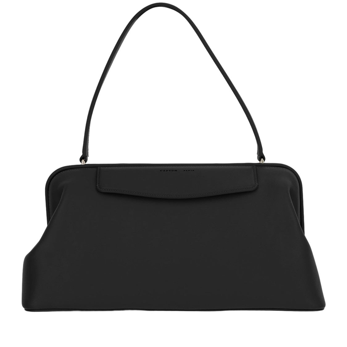 Carven Structured Black Shoulder Bag