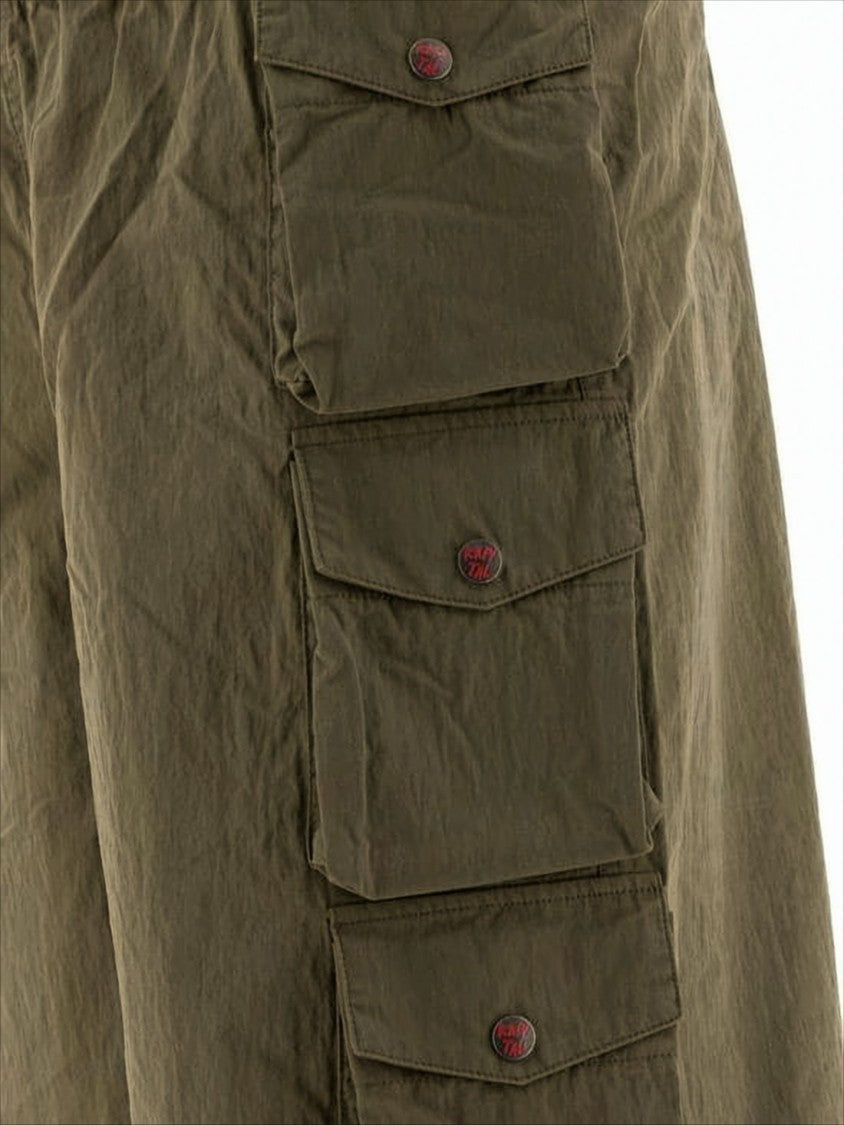 Kapital Utilitarian Brown Shorts With Adjustable Strap