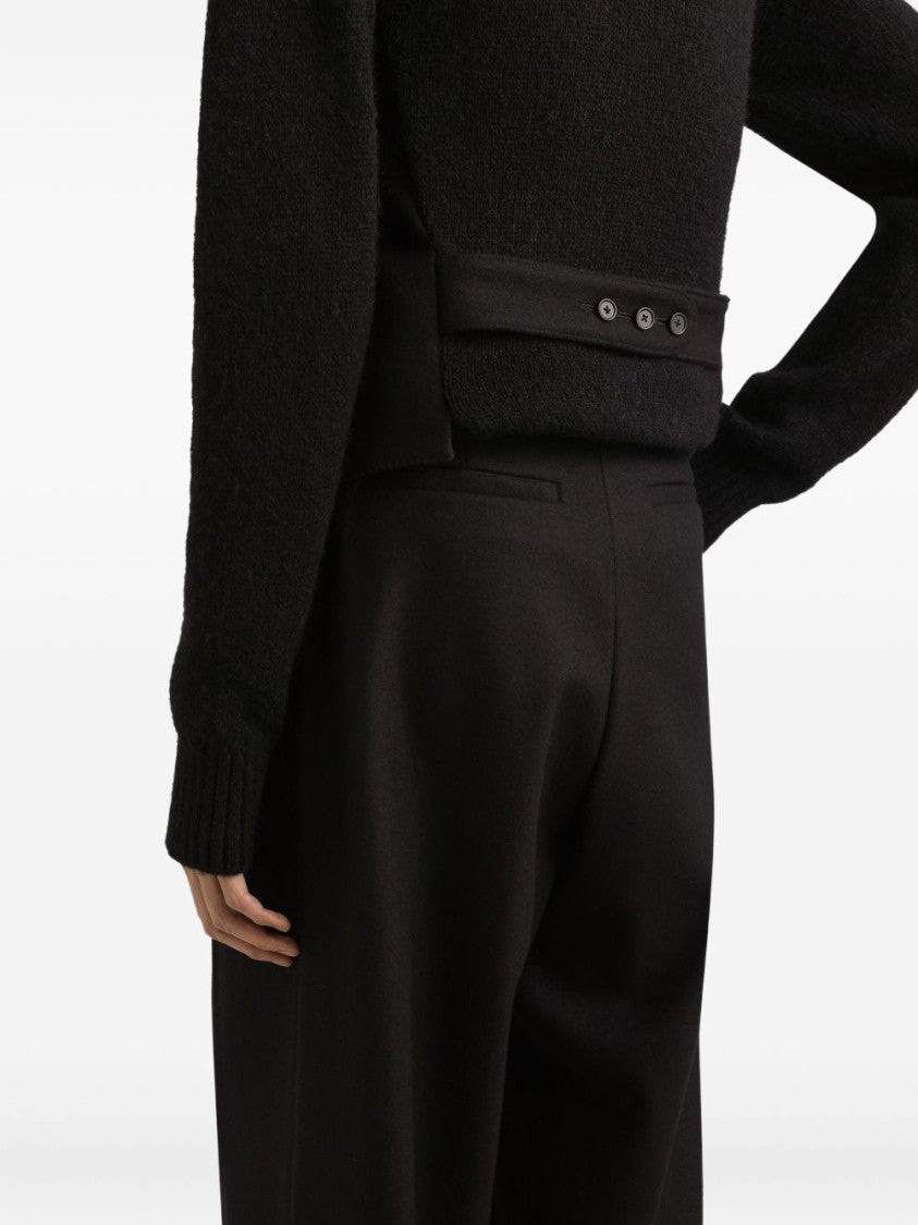 Dolce & Gabbana High-Waisted Wool Trousers With Tailored Fit
