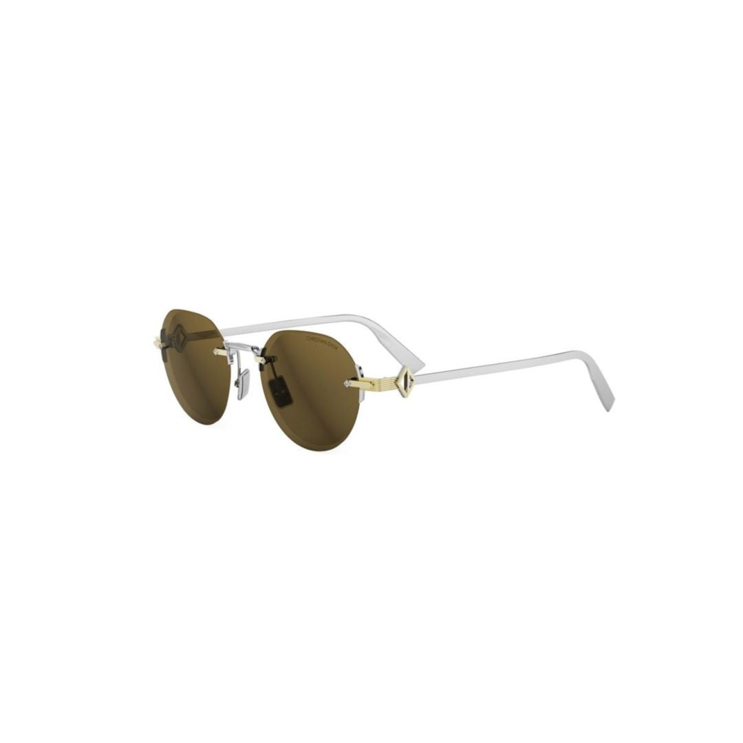 Dior Cd Diamond R5u Rimless Round Sunglasses