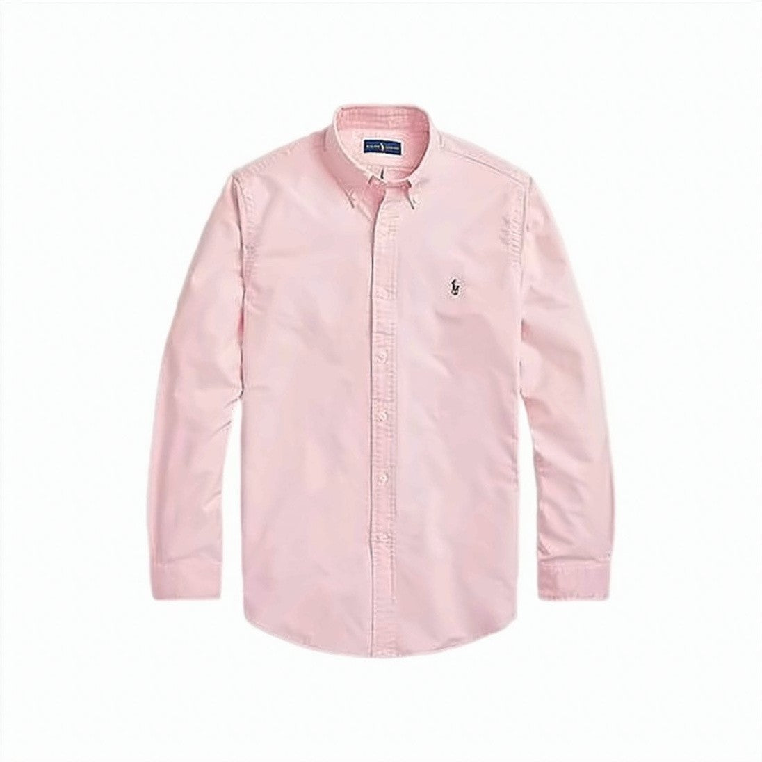Polo Ralph Lauren Tailored Long-Sleeve Button-Up Shirt In Soft Pink Cotton