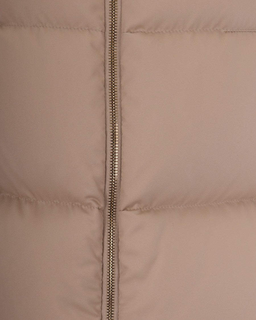 Herno Quilted Leather-Trimmed Zip-Through Jacket