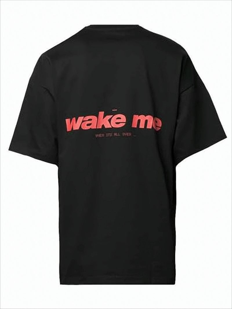 Oamc Relaxed Fit Black Graphic Print T-Shirt