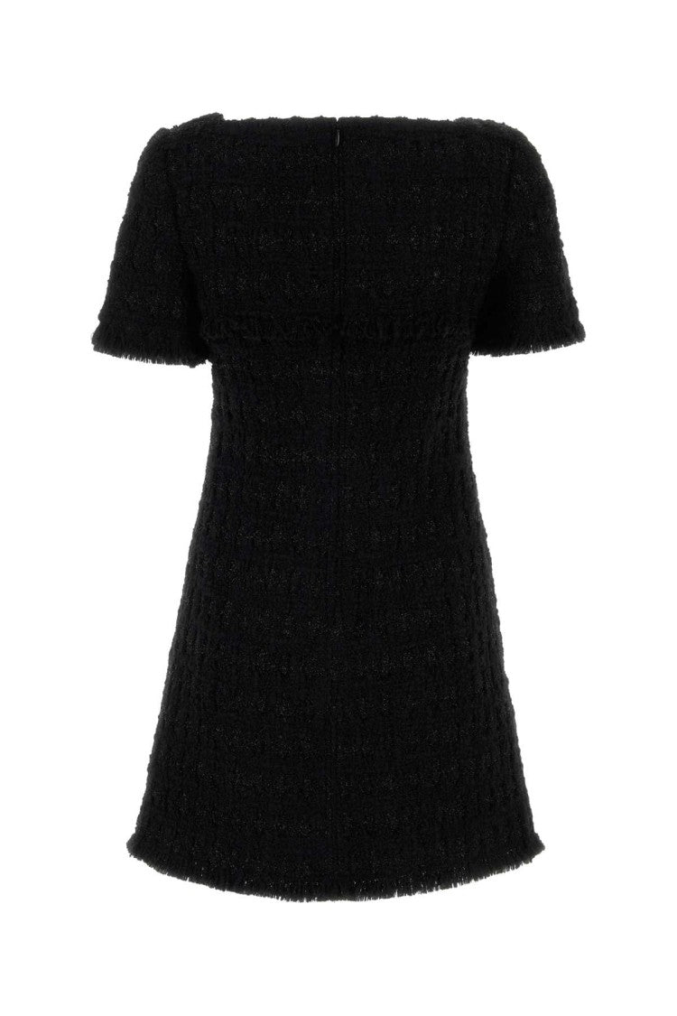 Tory Burch Black Tweed Mini Dress