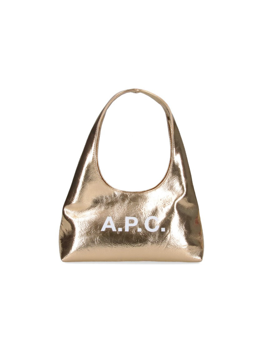 A.P.C. Small Golden Shoulder Bag "Baby Ninon"