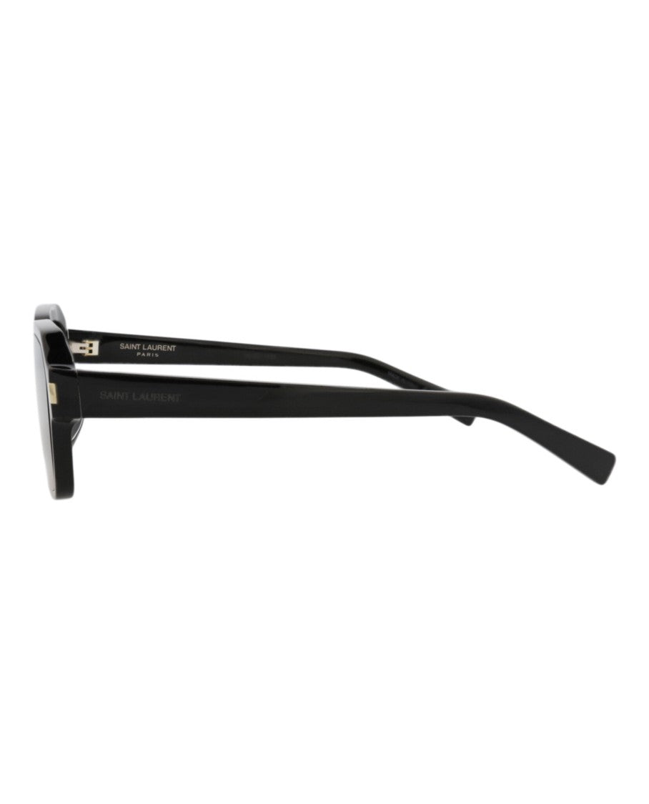 Saint Laurent Bold Square-Frame Sunglasses In Recycled Acetate