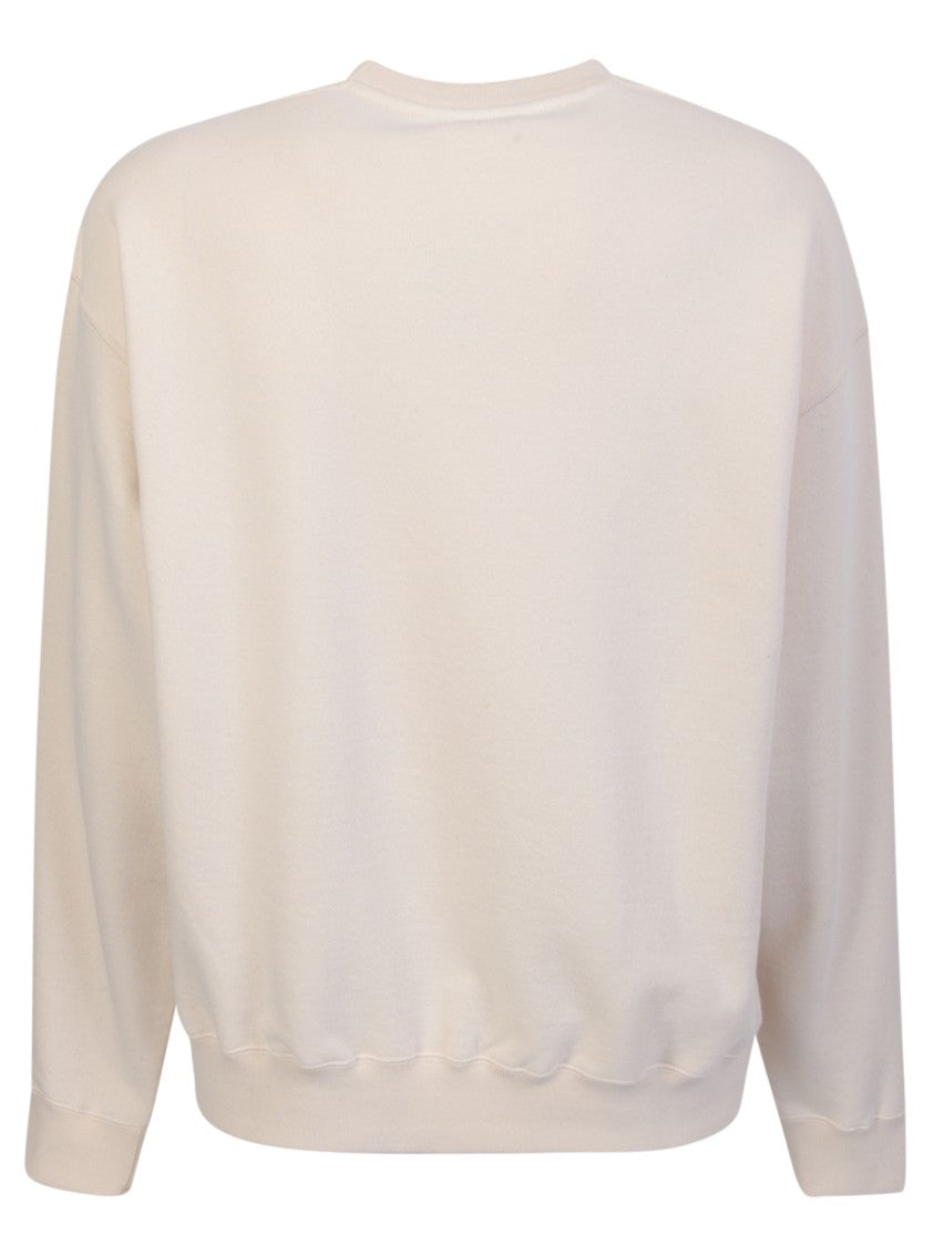 Jil Sander Beige Logo Cream Hoodie