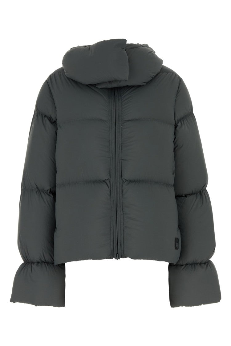 Bacon Cropped Puffer Jacket With High Collar